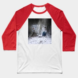 It's snowing into the woods - Illustration Baseball T-Shirt